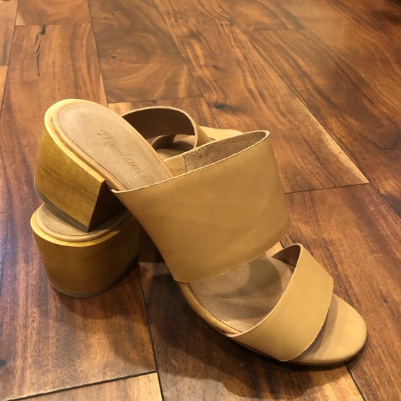 madewell kiera block heel slide